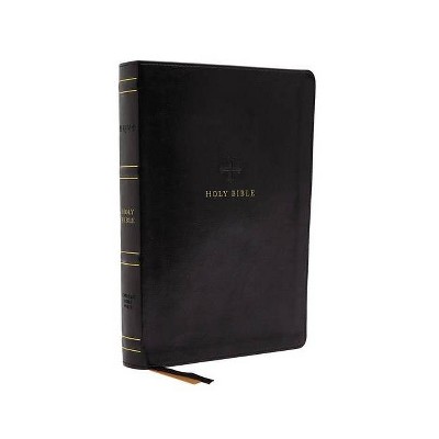 Nrsv, Catholic Bible, Standard Large Print, Leathersoft, Black, Comfort Print - by  Catholic Bible Press (Leather Bound)