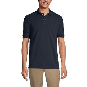 Lands' End School Uniform Young Men's Short Sleeve Mesh Polo Shirt - 1 of 4