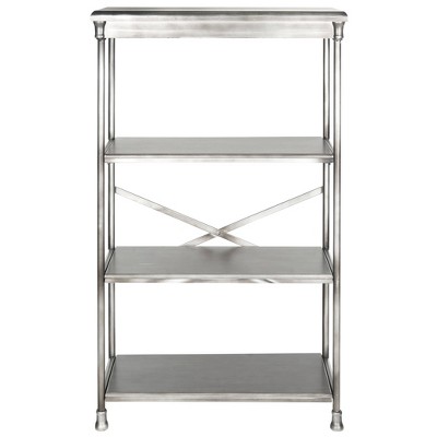 50.25" Aurora Storage Cabinet Etegere - Silver - Safavieh