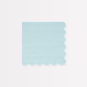 Meri Meri Summer Sky Blue Small Napkins (Pack of 16) - 1 of 3