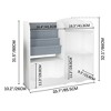 Sevobal Decorative Bookshelf Multifunctional Kids Bookshelf And Toy Storage, 3 Tier Bookshelf For Kids, Storage Organizer, White, 33.7"*10.2"*31.5" - 3 of 4