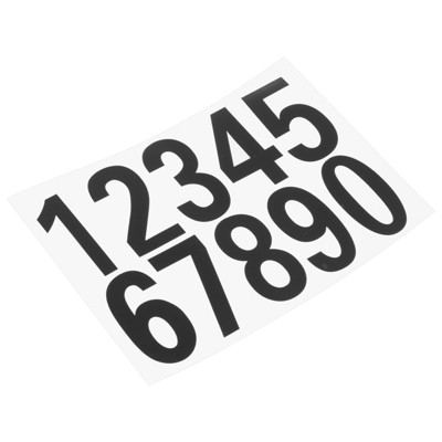 Unique Bargains 0 - 9 Self-Adhesive Vinyl Mailbox House Number Sticker 3 Pcs