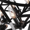 Chloe Lighting Alina Farmhouse 5 Light Matt Black Finish Ceiling Pendant 21" Wide - 4 of 4