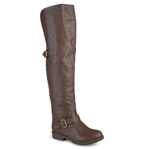 Journee Collection Women's Kane Stacked Heel Over The Knee Boots - 1 of 4