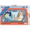 Trends International Bluey - Car Ride Unframed Wall Poster Print Clear Push Pins Bundle 14.725" x 22.375" - 3 of 4