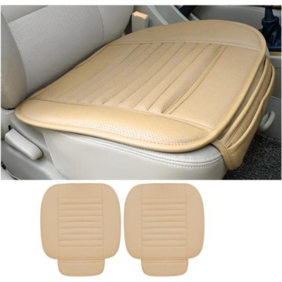 TruAIR 2 Pack Car Seat Covers, Leather Front Cushion Protectors with Pockets