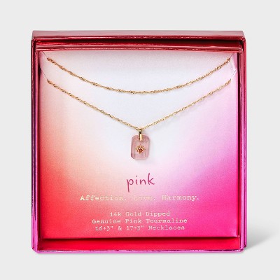 Rose Quartz & Pink Tourmaline Necklace Layering KIt