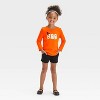 Toddler Girls' Halloween Ghost Long Sleeve T- Shirt - Cat & Jack™ Dark Orange - 4 of 4