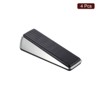 Unique Bargains Home Hotel Anti-Slip Design Zinc Alloy PVC Soft Door Stop 4 Pcs - 3 of 4