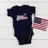 The Juniper Shop Stars and Stripes Distressed Baby Bodysuit - 2 of 2