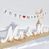 Christmas Mr & Mrs Sign, Large Mr and Mrs Sign for Wedding Table - Freestanding White Wooden Head Table Decor Wedding, Wedding Logo Decoracion - 4 of 4