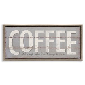 Stupell Industries Sassy Coffee Change The World, 31" x 14" - 1 of 4