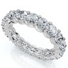 Pompeii3 2 Ct Lab Created Moissanite Eternity Ring Womens Wedding Band 14k White Gold - 3 of 4