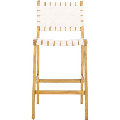 Adah Leather Counter Stool - BST1015 - Safavieh