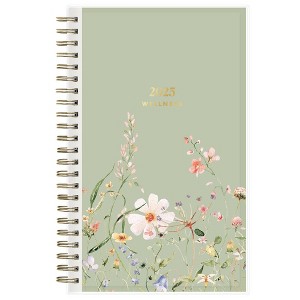 The Everygirl Wellness Planner January - December 2025 5"x8" Weekly/Monthly Wirebound Layton Sage - 1 of 4