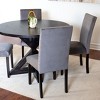 NicBex Round Dining Room Table Set for 4 Morden Dining Room Table with 4 Velvet Chairs and Pedestal Base for Kitchen - 4 of 4