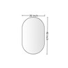 Lyngins Modern Bathroom Mirrors,Aluminum Alloy Frame Wall Mirrors,HD Decorative Mirrors,Vanity Mirrors for Bathroom,Bedroom - 3 of 4
