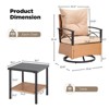 EROMMY 3 Pieces Patio Swivel Rocker Rattan Chairs,Outdoor Swivel Rocking Chairs with 1 Rattan Coffee Table,Perfect for Porch,Garden,and Lawn - 2 of 4