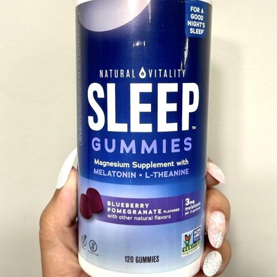 Natural Vitality Calm Sleep Gummies With Magnesium - Blueberry ...