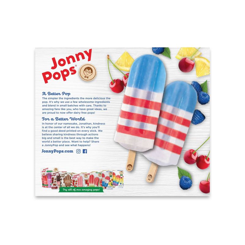 JonnyPops Organic Frozen Star-Spangled Flag Pop - 8ct/14.8oz, 2 of 3