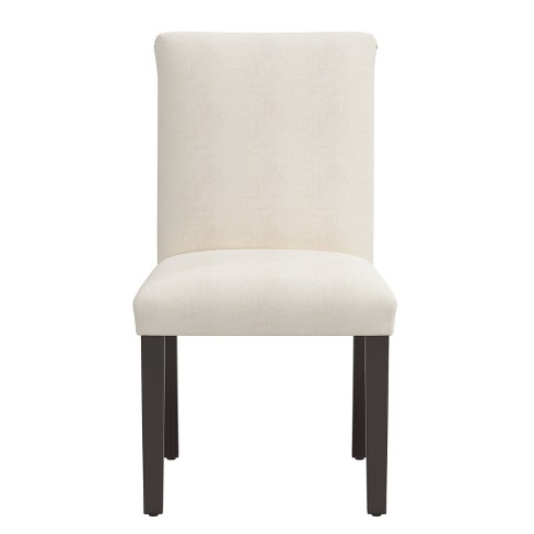 White parsons chairs online dining room