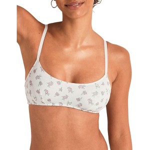 Adore Me Women's Pointelle Wireless Scoop Bralette - 1 of 4