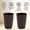 HOLD N’ STORAGE - Set of 2 Small Trash Can with Open Top for Compact and Tight Spaces – 1.58 Gallon Capacity - 4 of 4