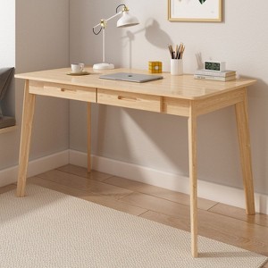 Famapy Study and Computer Desk: Stylish & Functional Centerpiece for Your Home Office and Learning Spaces - 1 of 4
