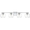 Elegant Lighting Juelz 4 light Chrome and Clear Bath Sconce - 2 of 4