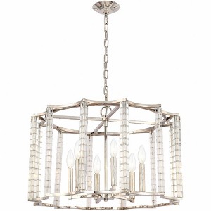 Crystorama Lighting Carson 6 - Light Chandelier in  Polished Nickel - 1 of 4
