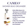 Cameo Hanging Shower Caddy, No Blocking to Shower Head, Rustproof, Shower Organizer with Hooks, Soap Holder - 4 of 4