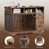 48 Inch Dog Crate Furniture, Indoor Dog Kennel with Hidden Bowl, 3 Drawers and 3 Open Drawers, Decorative Pet Crate for Large Dogs - 4 of 4