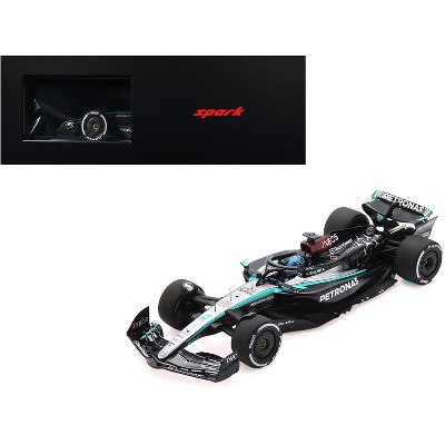 Mercedes-AMG F1 W15 E Performance #63 "Petronas" F1 "Bahrain GP" (2024) with Acrylic Display Case 1/18 Model Car by Spark