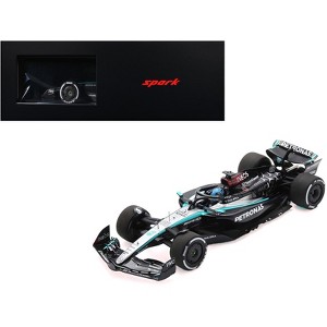 Mercedes-AMG F1 W15 E Performance #63 "Petronas" F1 "Bahrain GP" (2024) with Acrylic Display Case 1/18 Model Car by Spark - 1 of 4
