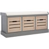 Briar 3 Drawer With Cushion Storage Bench - BCH5700 - Safavieh - 4 of 4