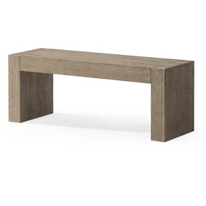 Maven Lane Zeno Organic Solid Wooden Bench - 1 of 4