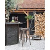FDW Metal Bar Stools Set of 4 Counter Height Barstool Stackable Barstools  Indoor Outdoor Patio Bar Stool Home Kitchen Dining Stool - 2 of 4