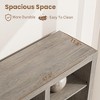 72" Tall Book Shelf with Storage, Farmhouse Floor Standing Bookcase,Book Shelf with 4 Drawers, Freestanding Display Storage Shelves - 4 of 4