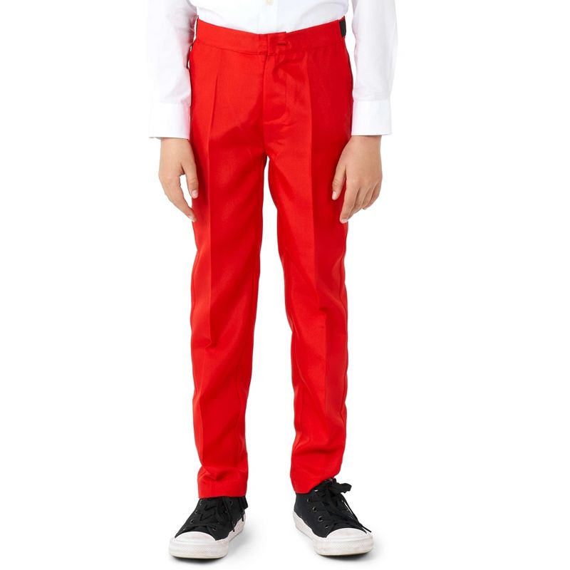 Suitmeister Boys Christmas Suit - Santa Faux Fur - Red, 4 of 8