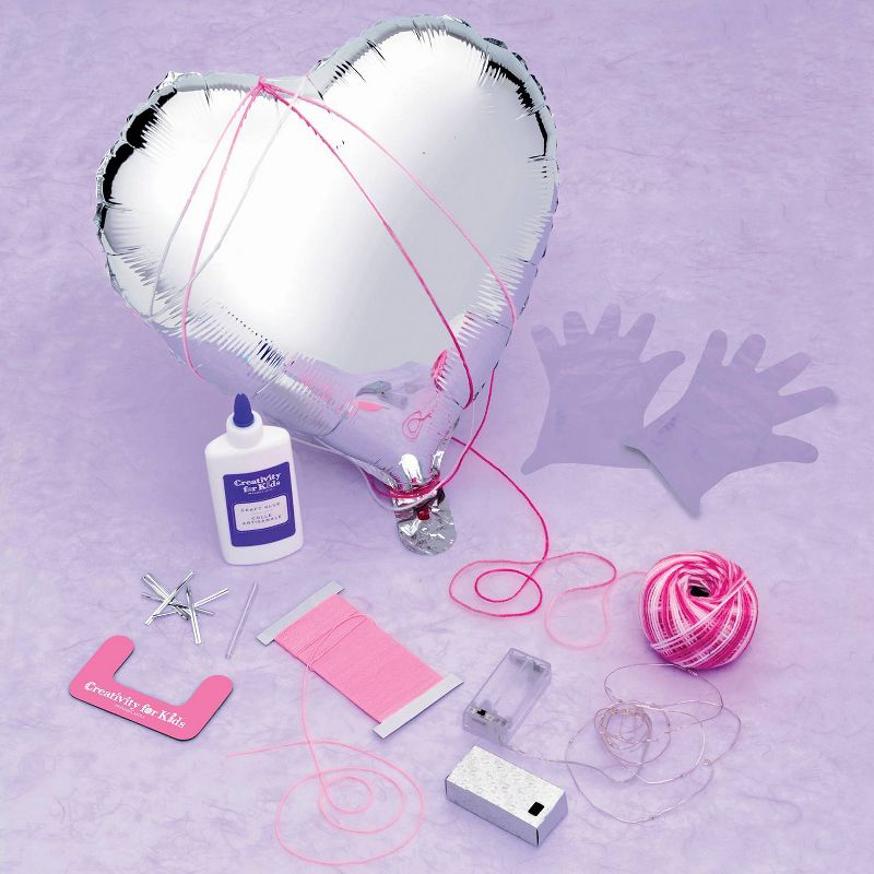 Creativity for Kids String Art Heart Light Craft Kit, 4 of 8