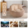 Racxily Oversized Bean Bag Chairs,Multicolor Faux Fur Couch Filled with Shredded Sponge,Large Lounger Sofa For Living Room,No Assembly Required - 4 of 4
