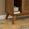 68 Inch Mid Century Modern TV Stand with Rattan Doors, Entertainment Center Media Console for 60/65/70/75 inch TVs - 4 of 4
