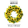 Sunflower Wreath for Front Door or Home, 20 Inches| OrnamentallyYou - 3 of 4