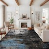 Modern Abstract Rug - Non-Slip TPR Backing Contemporary Carpet Low Pile Thin Soft Floor Mat Non-Shedding Office Open Space Floor Covering - 4 of 4