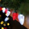 Northlight 100-Count Red and Pure White Faceted LED C9 Christmas Lights, 66ft Green Wire - 2 of 4