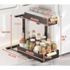 Under Sink Organizer, 2 Packs 2 Tier Under Sink Organizers and Storage, Slide Out Pull Out Cabinet Organizer Shelf - 2 of 4