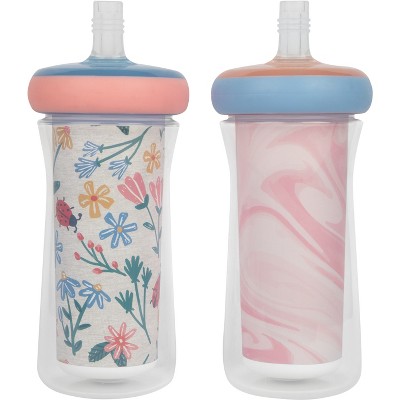 The First Years Insulated Sippy Cups - Rainforest - 2pk/9oz