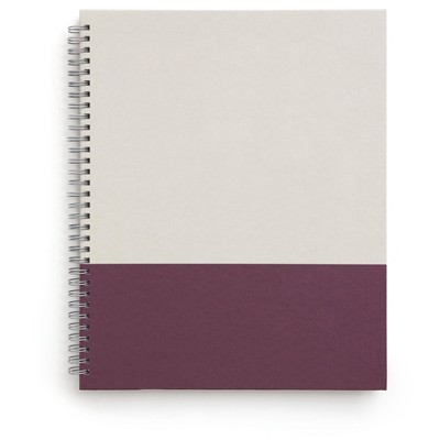 TRU RED Large Hard Cover Ruled Notebook Gray/Purple TR55739