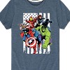 Boys' - Marvel - Avengers American Flag Short Sleeve Graphic T-Shirt - 2 of 4
