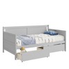 Dolonm Twin Size Pine Wood Daybed with Two Storage Drawers - 2 of 4